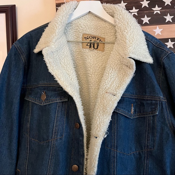 Heavy Jean Jacket with Sherpa Lining - Picture 2 of 6